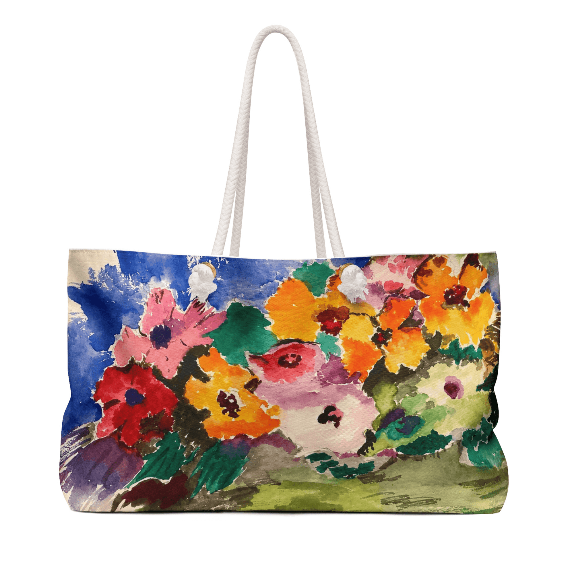 PimsArt Painterly Flower Bouquet Weekender Bag From Original Painting