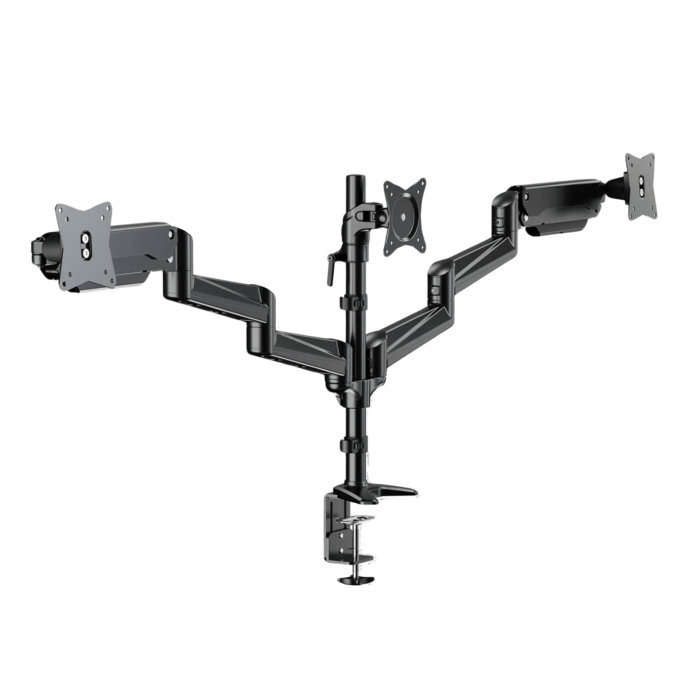 ErgoAV Gas Spring Desk Mount for Triple Monitors 13" to 32"