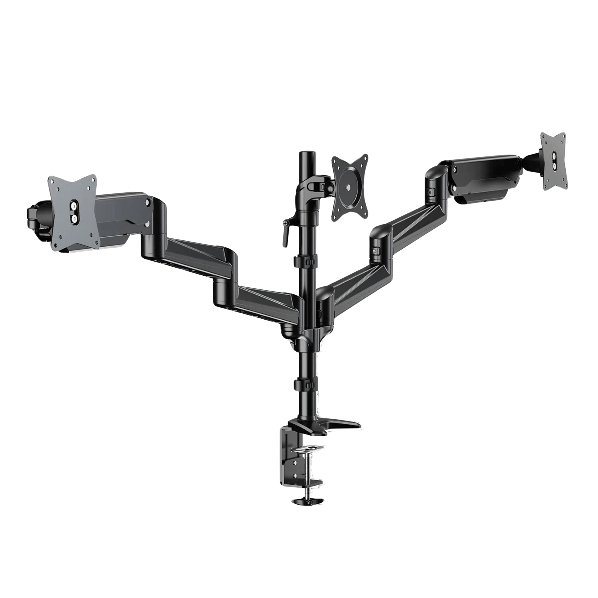 ErgoAV Gas Spring Desk Mount for Triple Monitors 13" to 32"