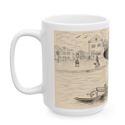 PimsArt Vintage Belle Victorian Mug From Original Drawing