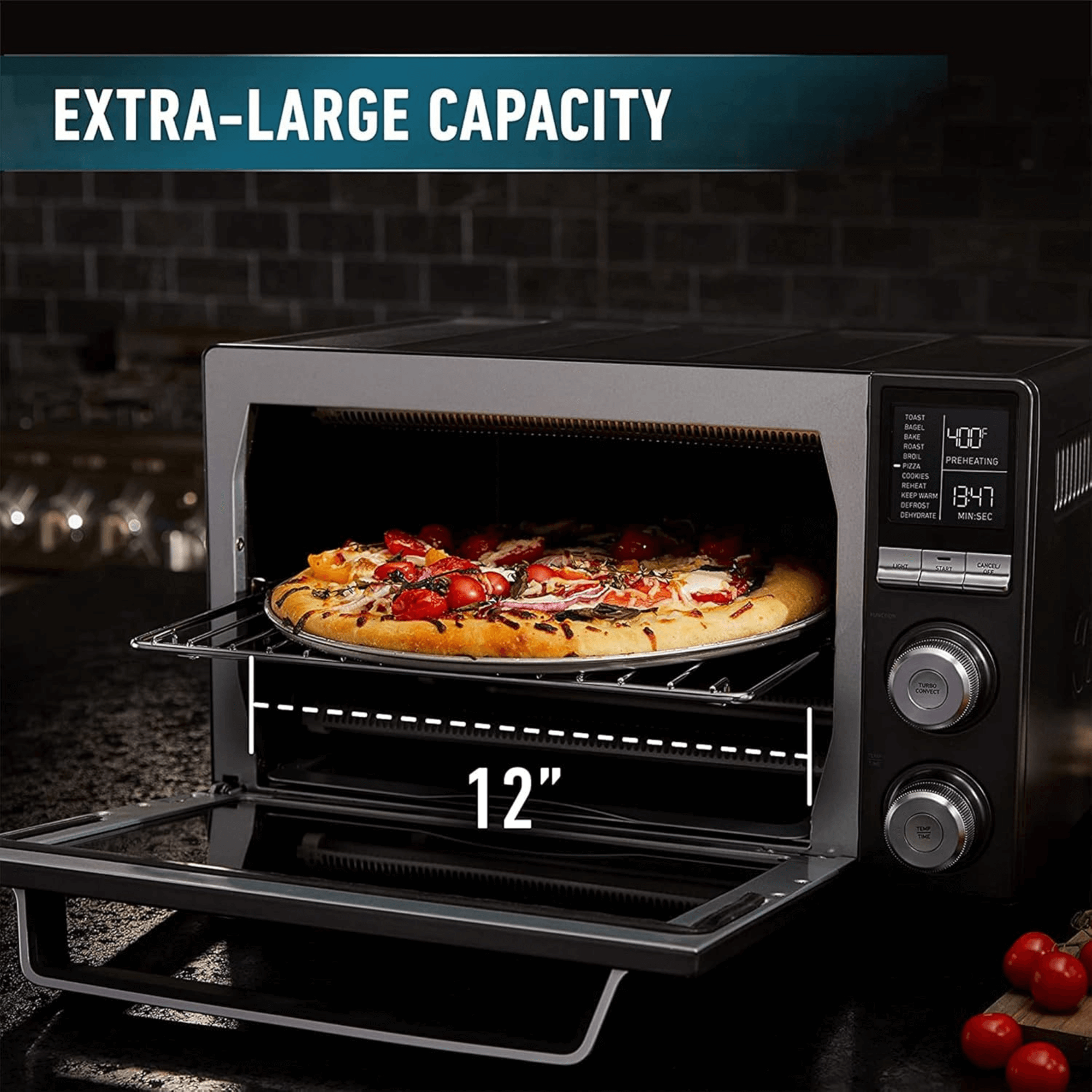 Calphalon Quartz Heat Countertop X-Large Stainless Steel Toaster Oven- REFURBISHED