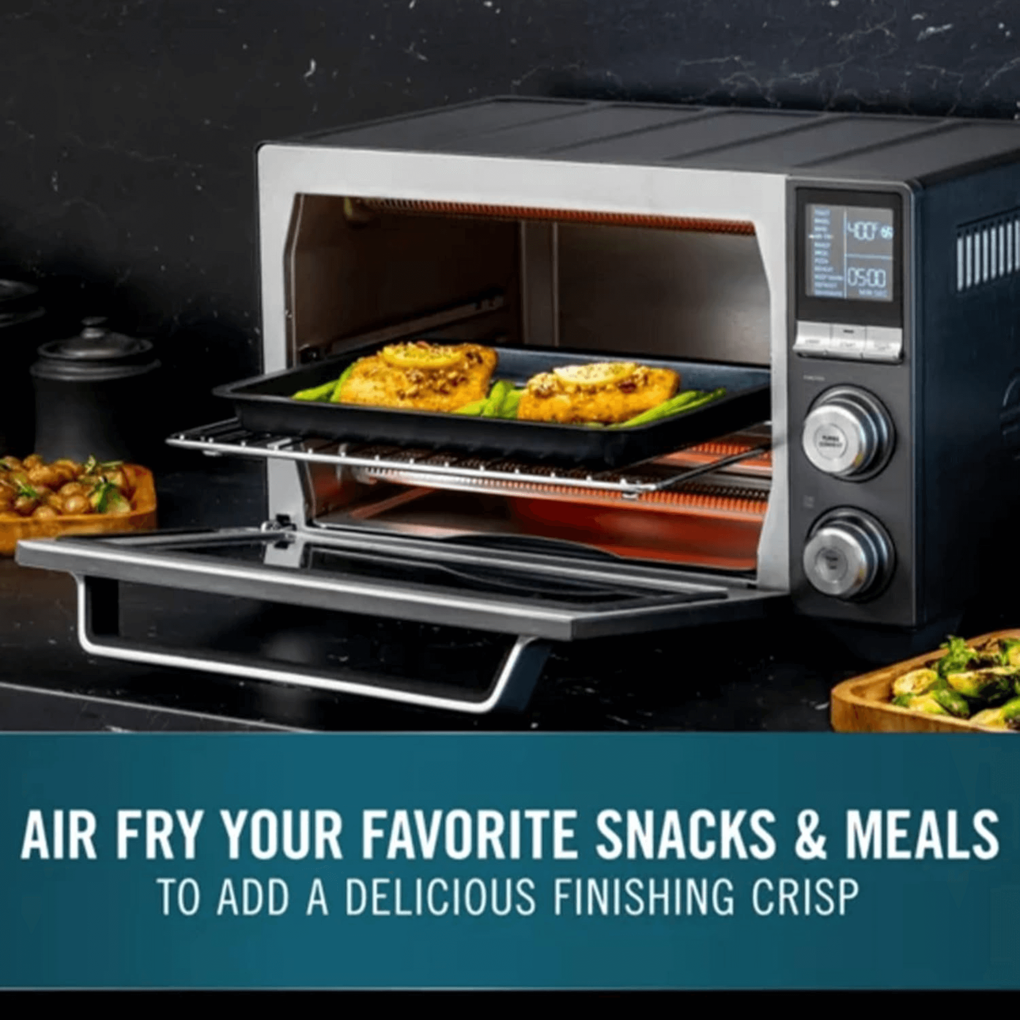 Calphalon Quartz Heat Countertop X-Large Stainless Steel Toaster Oven- REFURBISHED