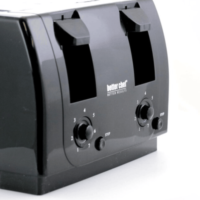 Better Chef Wide Slot 4-Slice Dual Control Toaster - REFURBISHED