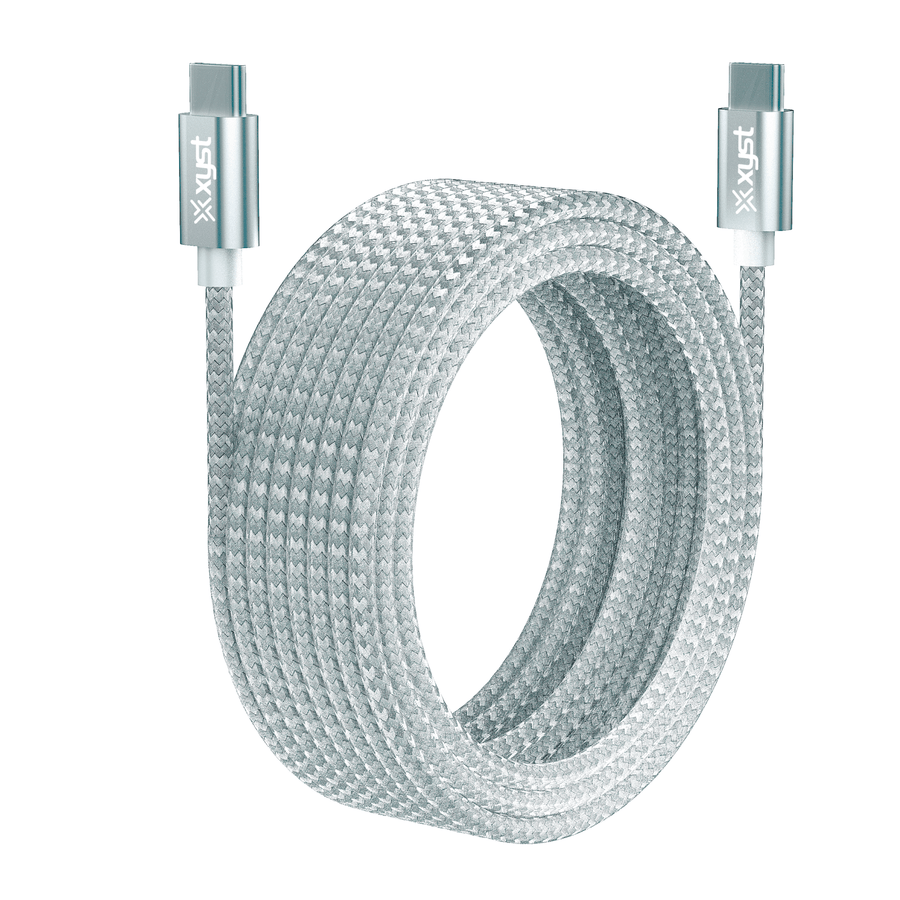 Xyst Braided USB-C to USB-C Charge and Sync Cable 10Ft