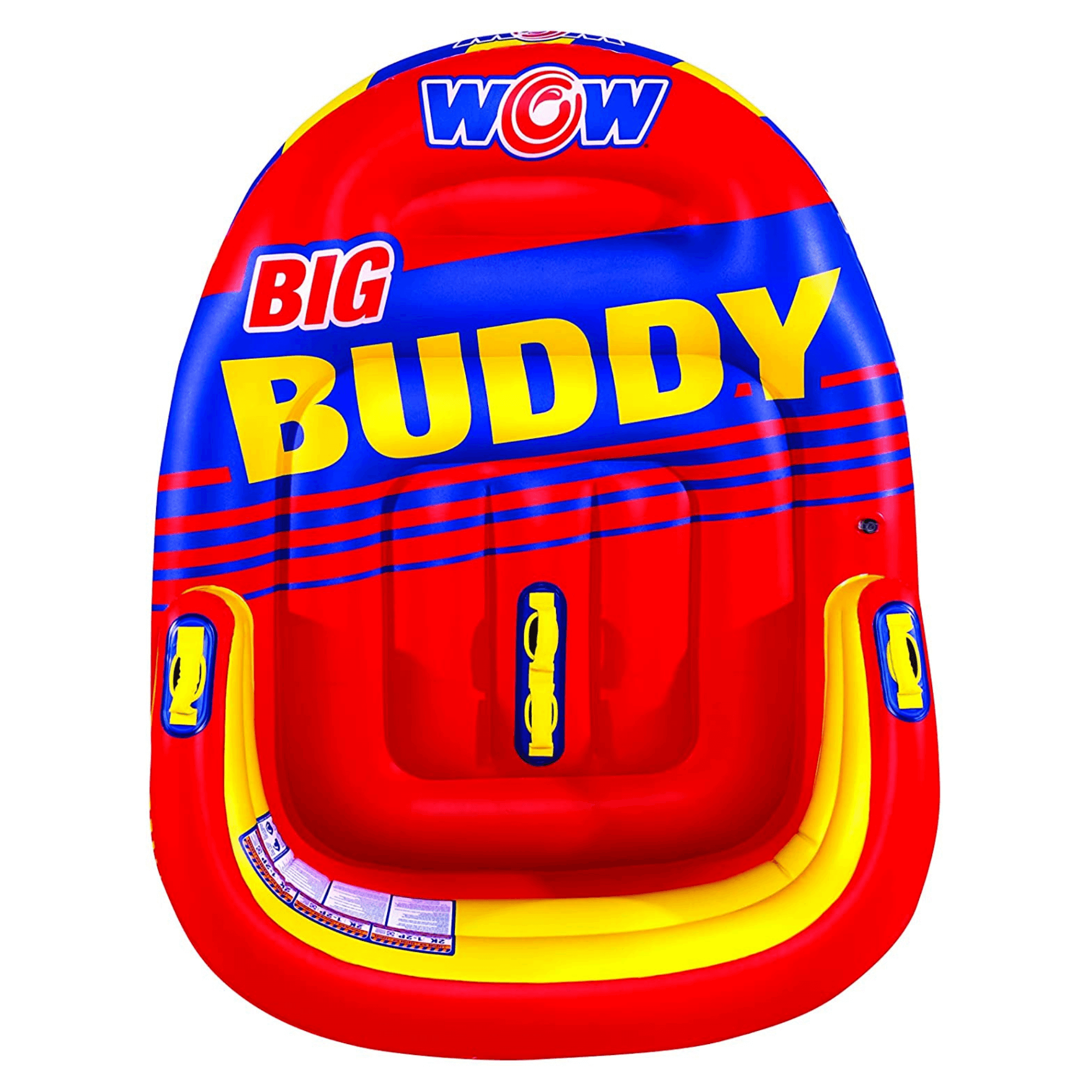WOW Watersports Big Buddy 2 Person 2P Towable with Extra-Long Sidewalls
