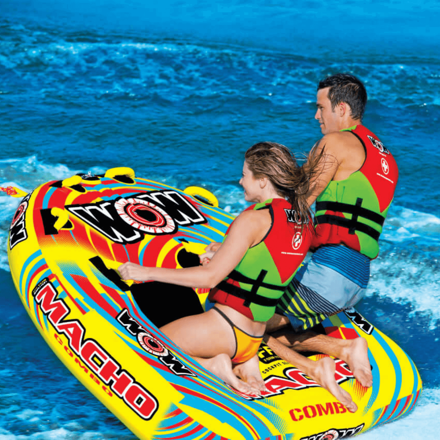 WOW Watersports Macho Towable Water Tube with  Multiple Riding Positions