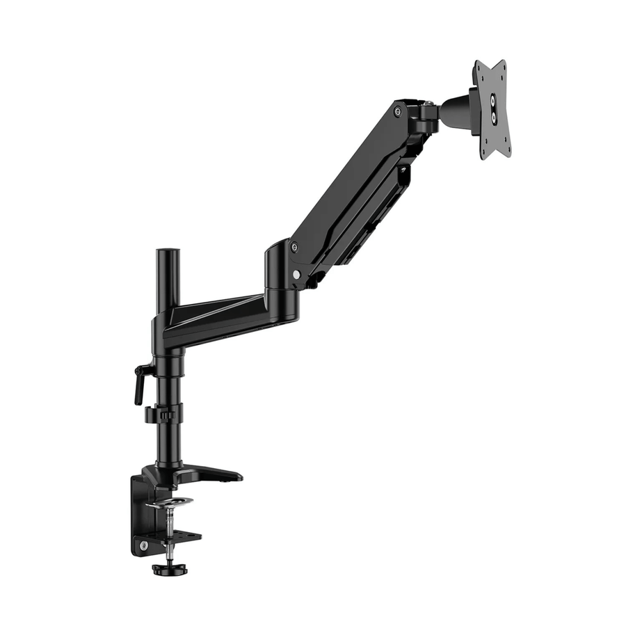 ErgoAV Gas Spring Desk Mount for Single Monitors 13" to 34" and up to 17lbs