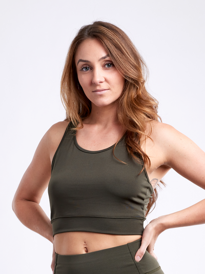 Racerback Lightweight Training Crop Tank Top