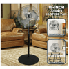 Impress 18-Inch 3-in-1 High-Velocity Fan with Floor Stand and Wall Mount