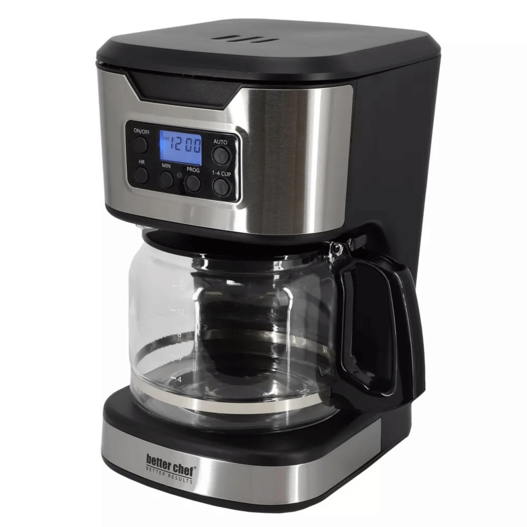Better Chef 12-Cup Programmable Coffee Maker with Stainless Steel Accents
