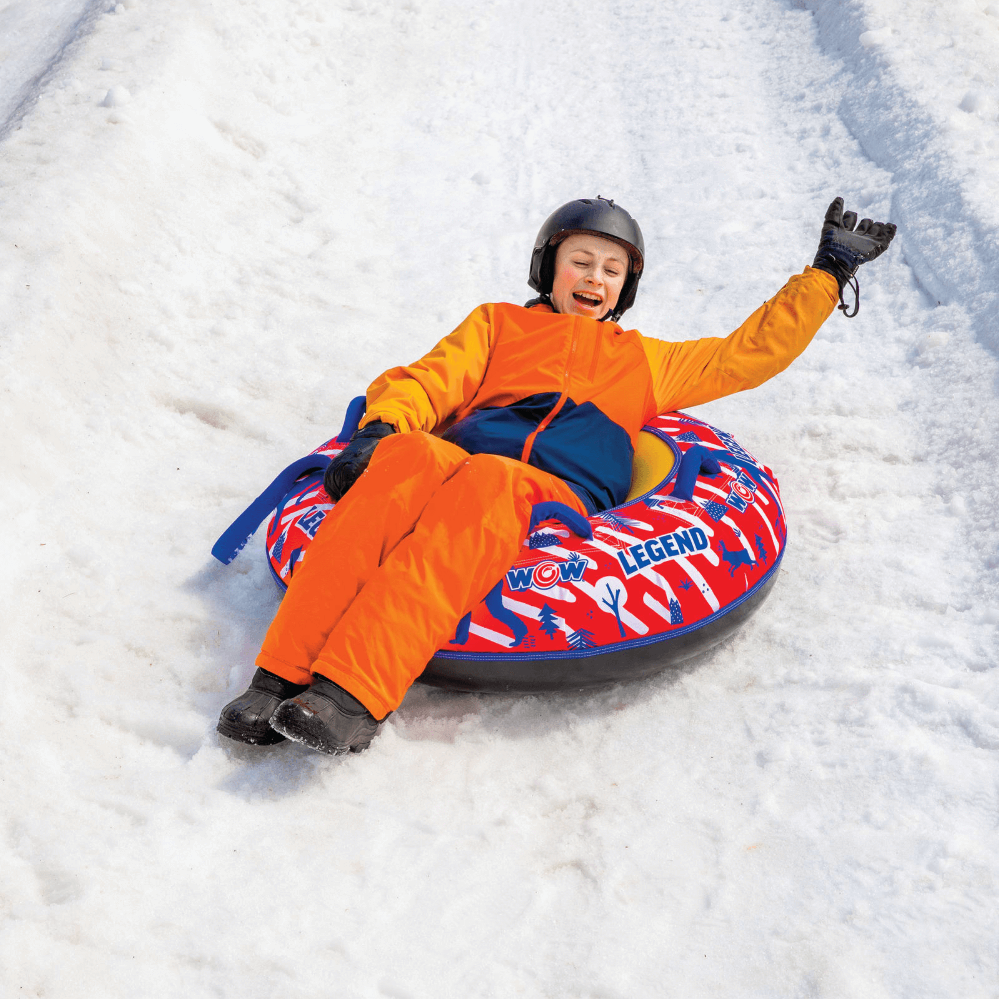 WOW Watersports Legend Hard-Bottom Snow Tube for 1 Person