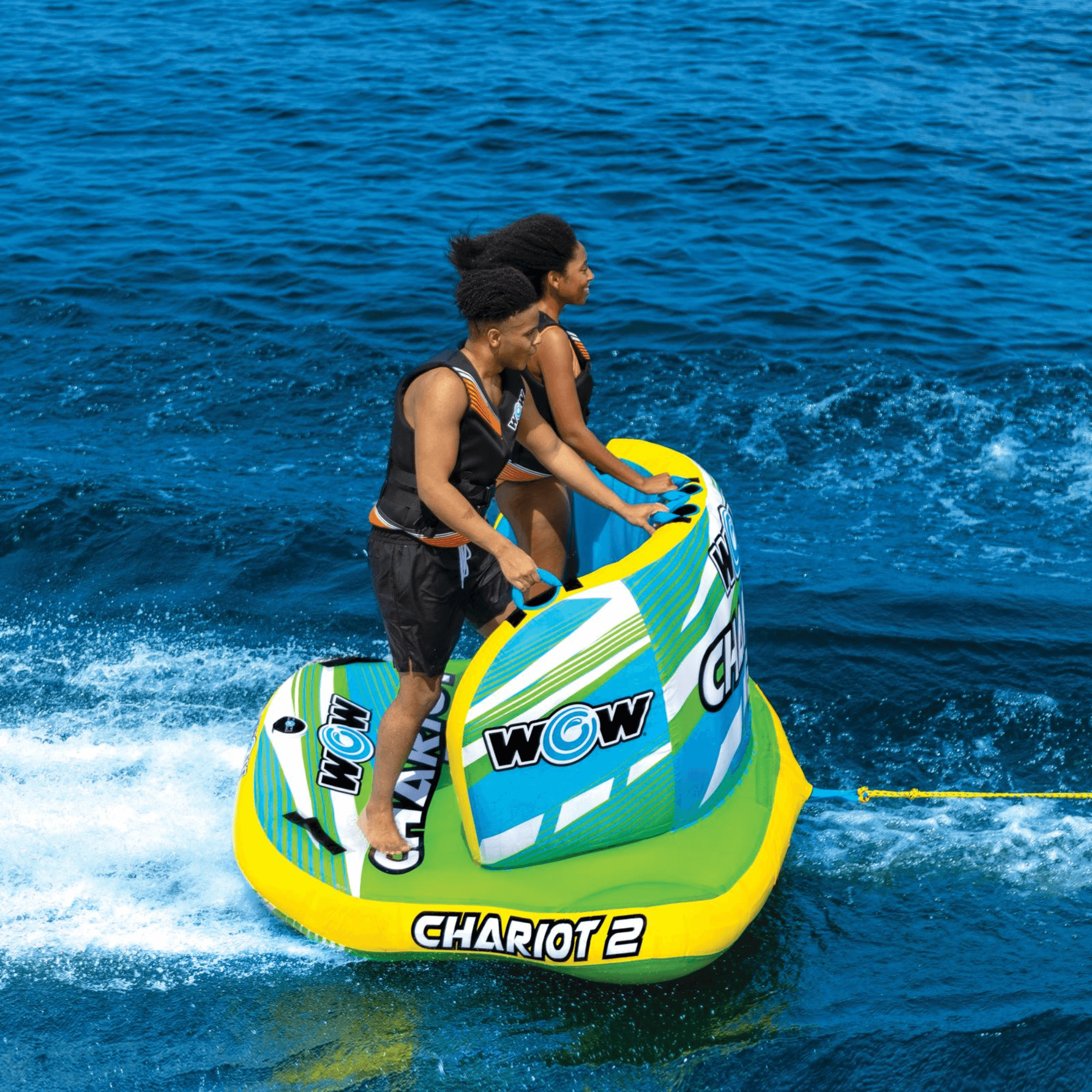WOW Watersports Chariot 2-Person Towable w Front and Back Tow Points