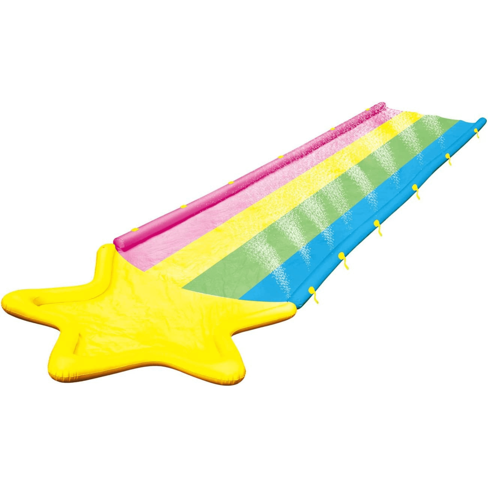 WOW Watersports 40' x 8' Rainbow Star Super Slide with 2 Inflatable Sleds