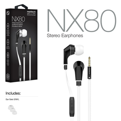 NoiseHush NX80 Stereo Earphones with Mic 3.5mm (NX80-11971-HYP)