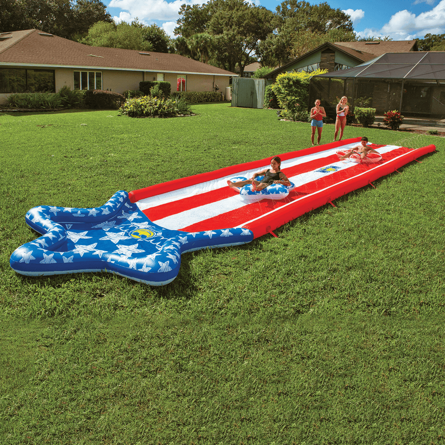WOW Watersports Americana Stars & Stripes Giant 40ft Backyard Super Slide