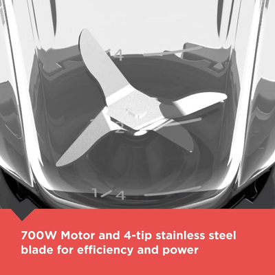 Black & Decker 10-Speed 700W 4-Blade Countertop Glass Jar Blender