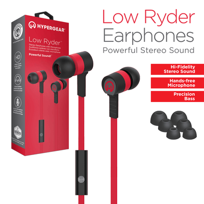 HyperGear Low Ryder Earphones w Mic 3.5mm