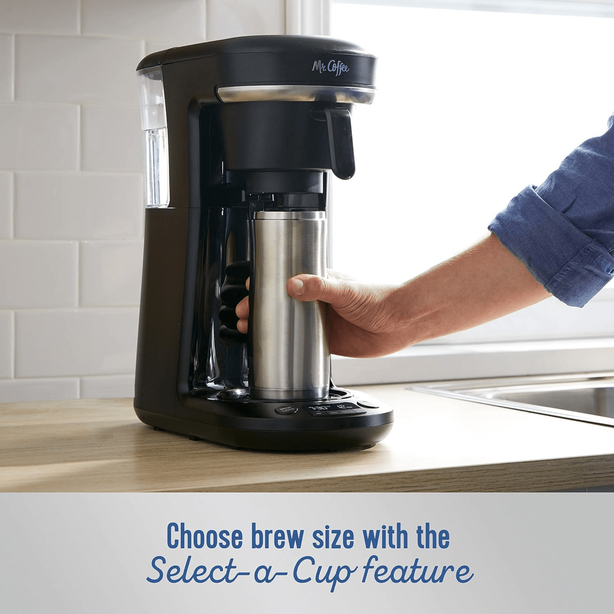 Mr. Coffee Programmable Single Serve + 10-Cup Coffeemaker - REFURBISHED
