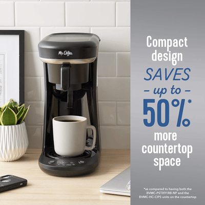 Mr. Coffee Programmable Single Serve + 10-Cup Coffeemaker - REFURBISHED