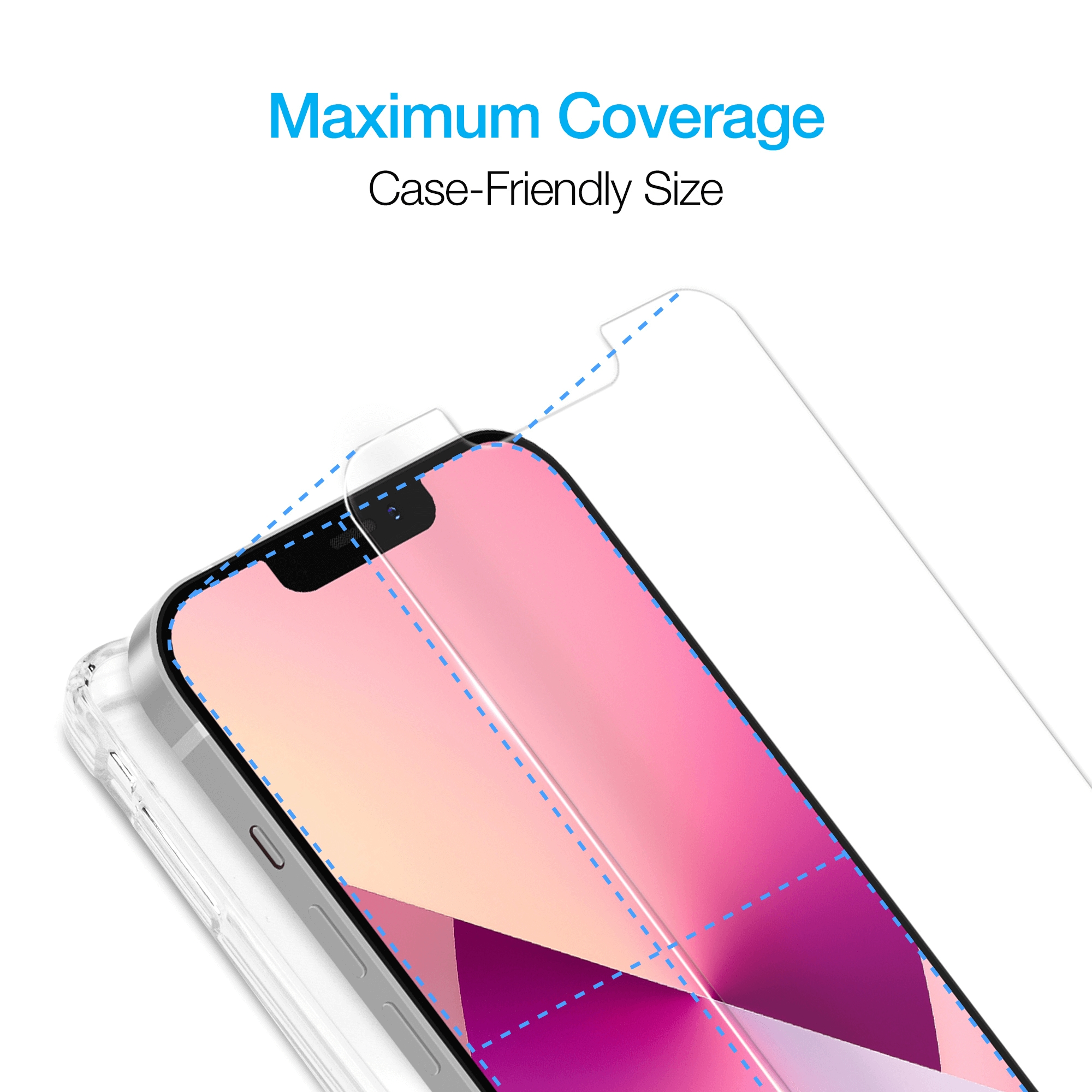 Naztech IntelliShield HD Tempered Glass 25pc Set for the iPhone 13 Mini