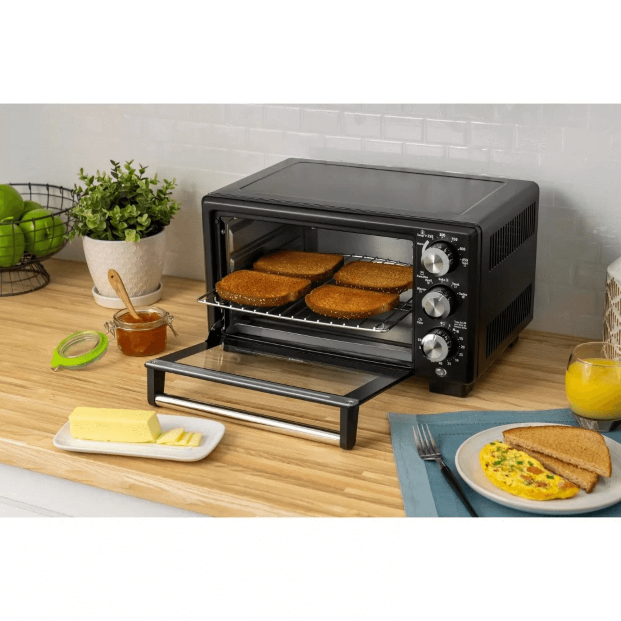 Oster Countertop Convection 4-Slice 3-Knob Toaster Oven - REFURBISHED