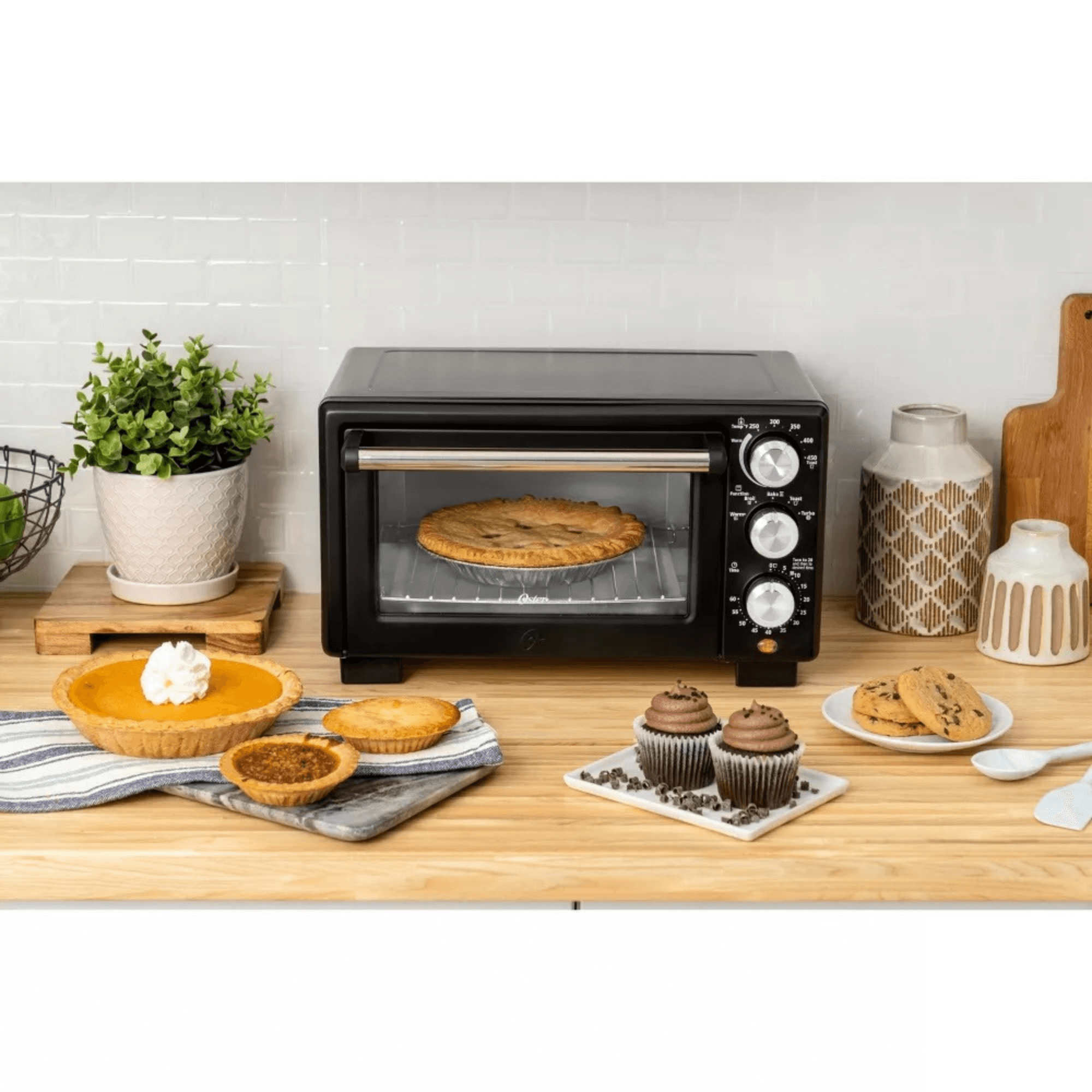Oster Countertop Convection 4-Slice 3-Knob Toaster Oven - REFURBISHED