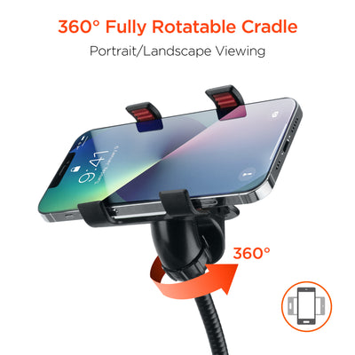 HyperGear ClipGrip Flexible Hands-Free Phone Mount with 360 Rotation (15552-HYP)