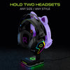 HyperGear RGB Command Station Headset Stand w 6 Color Light Effects (15624-HYP)