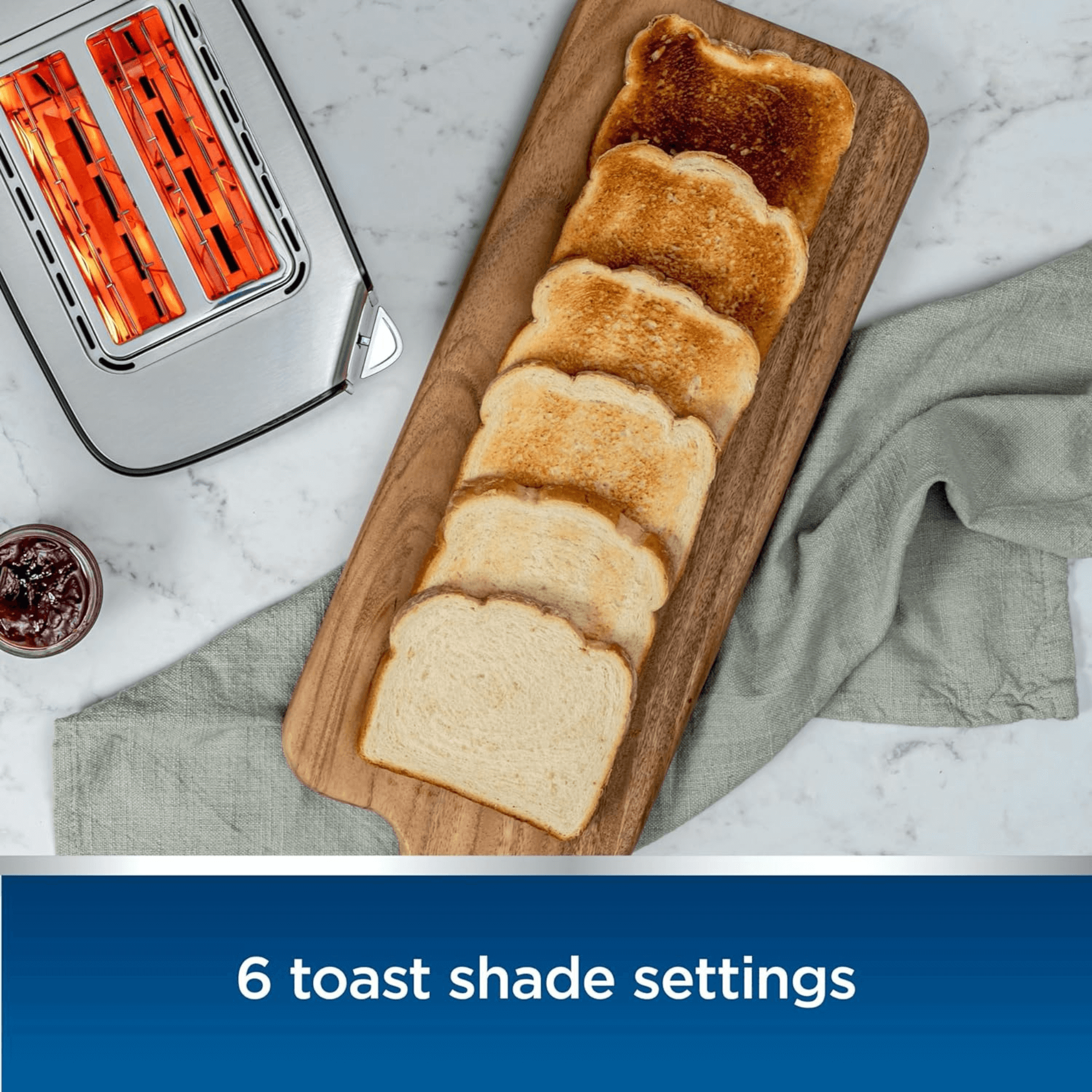 Oster Two-Slice Touchscreen Digital Toaster with Easy Touch Technology - REFURBISHED