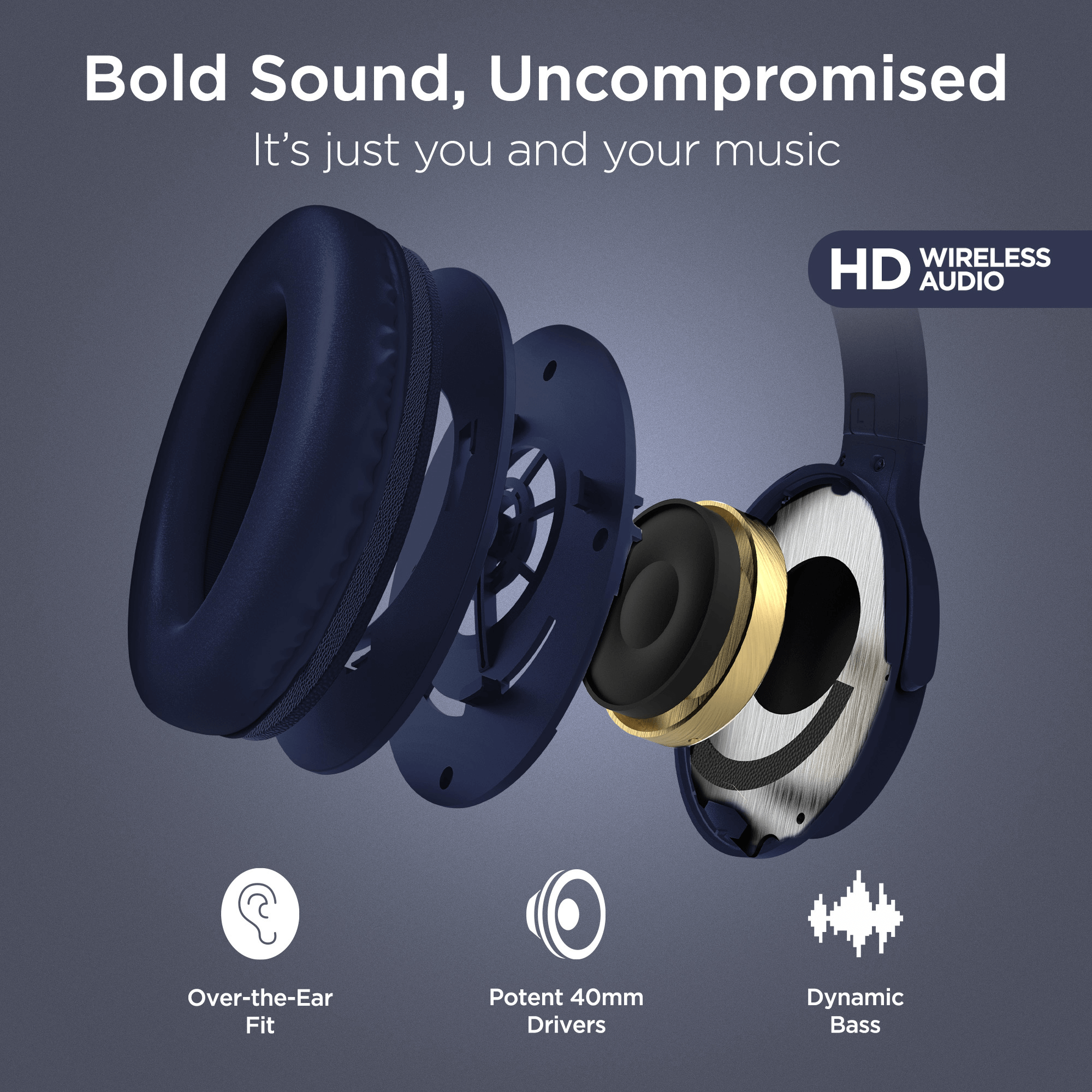 HyperGear Stealth2 ANC Wireless Headphones