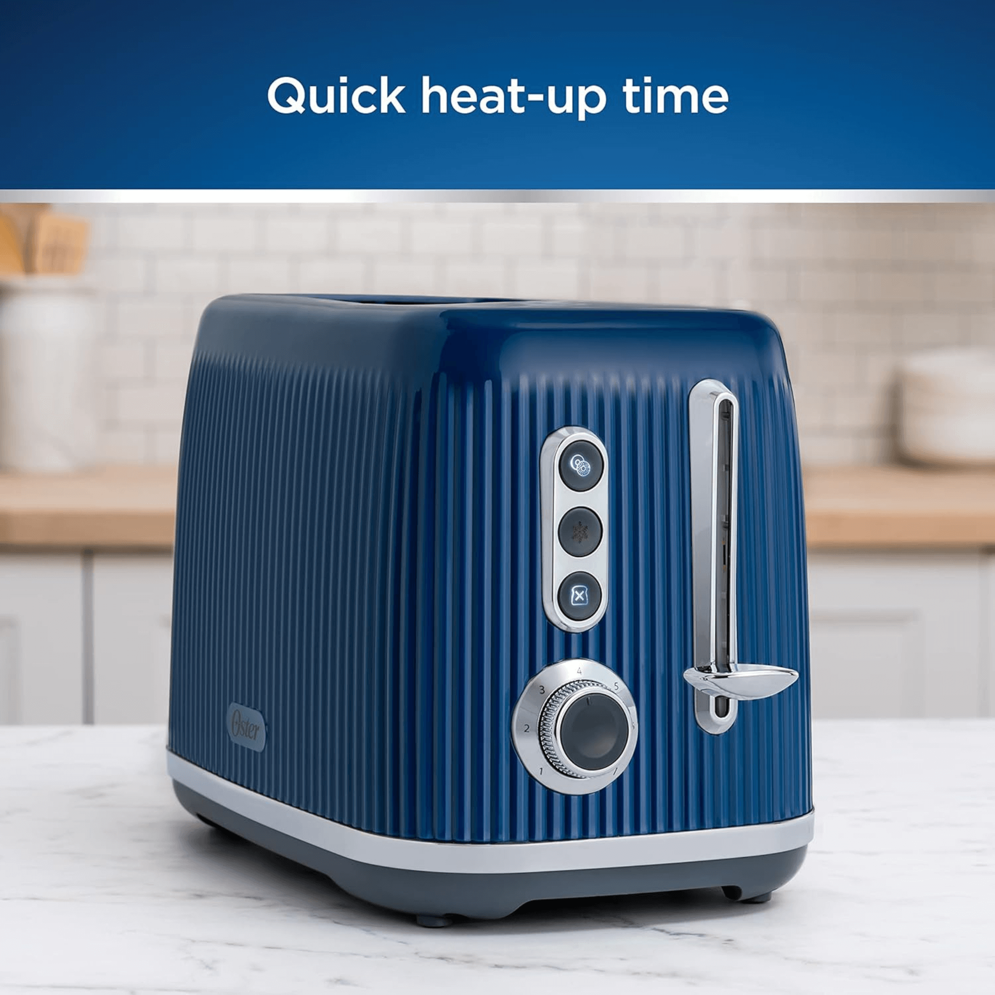 Oster Retro Two-Slice Toaster with Quick-Check Lever - REFURBISHED