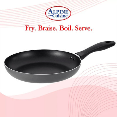 Alpine Cuisine Non-Stick 3-Piece Aluminum Fry Pan Set