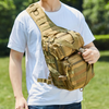 Tactical Military Sling Backpack 15L Shoulder Bag Molle Outdoor Daypack Backpack with Adjustable Strap