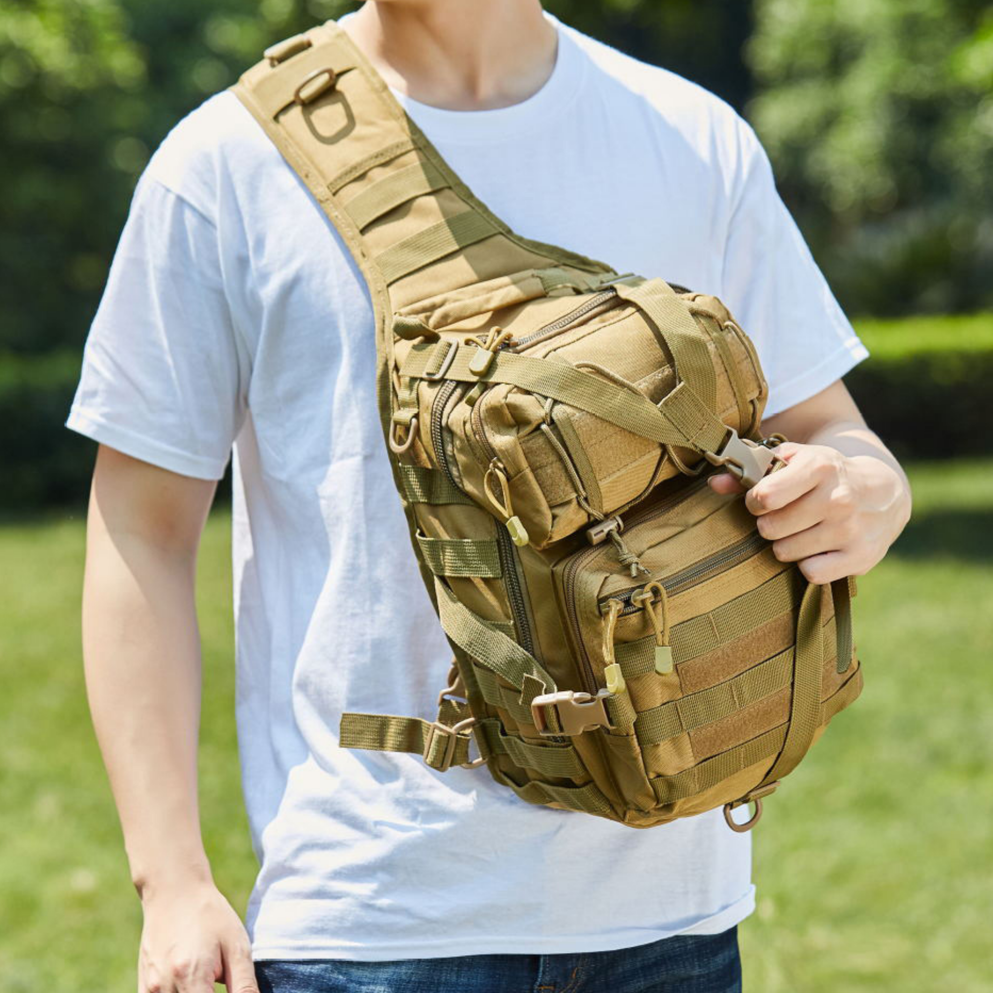 JupiterGear Tactical Military Sling Backpack 15L Shoulder