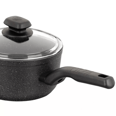 Korkmaz Ornella 2 Piece 2L Aluminum Non Stick Saucepan with Lid