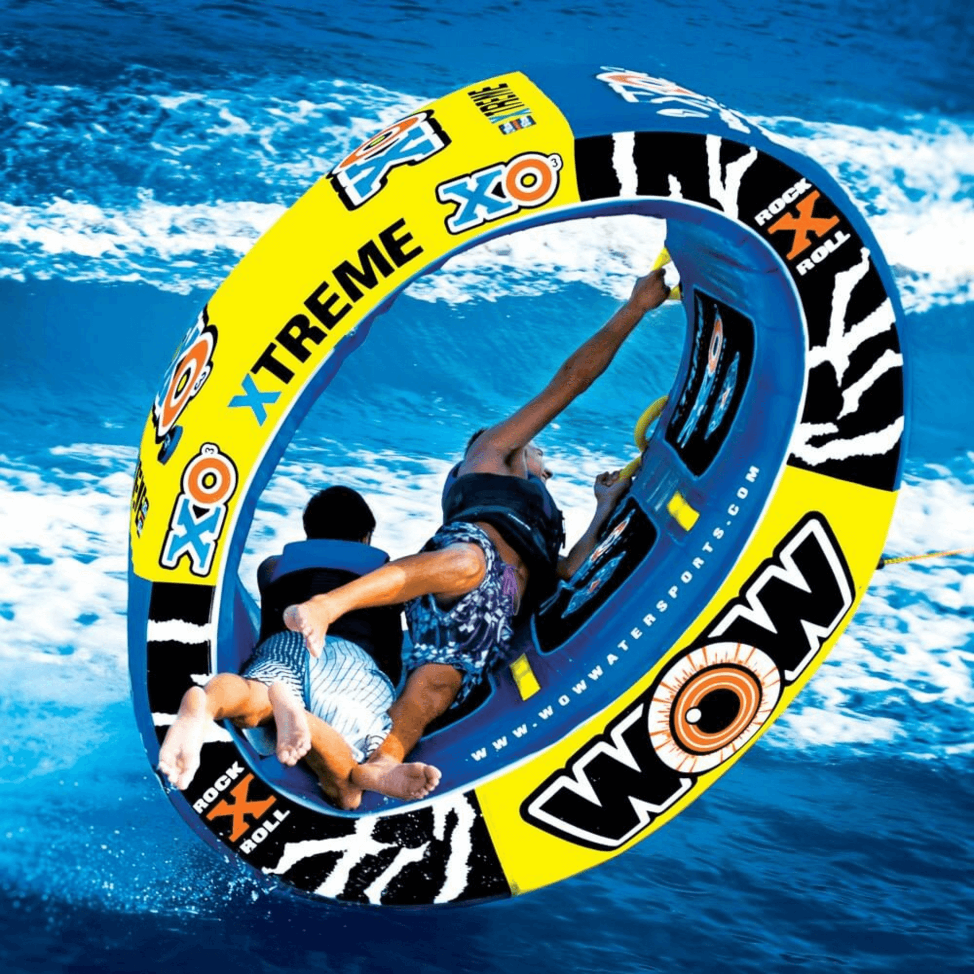 WOW Watersports Xtreme Inflatable Towable Ride-in-Oval for 1 to 3 Persons