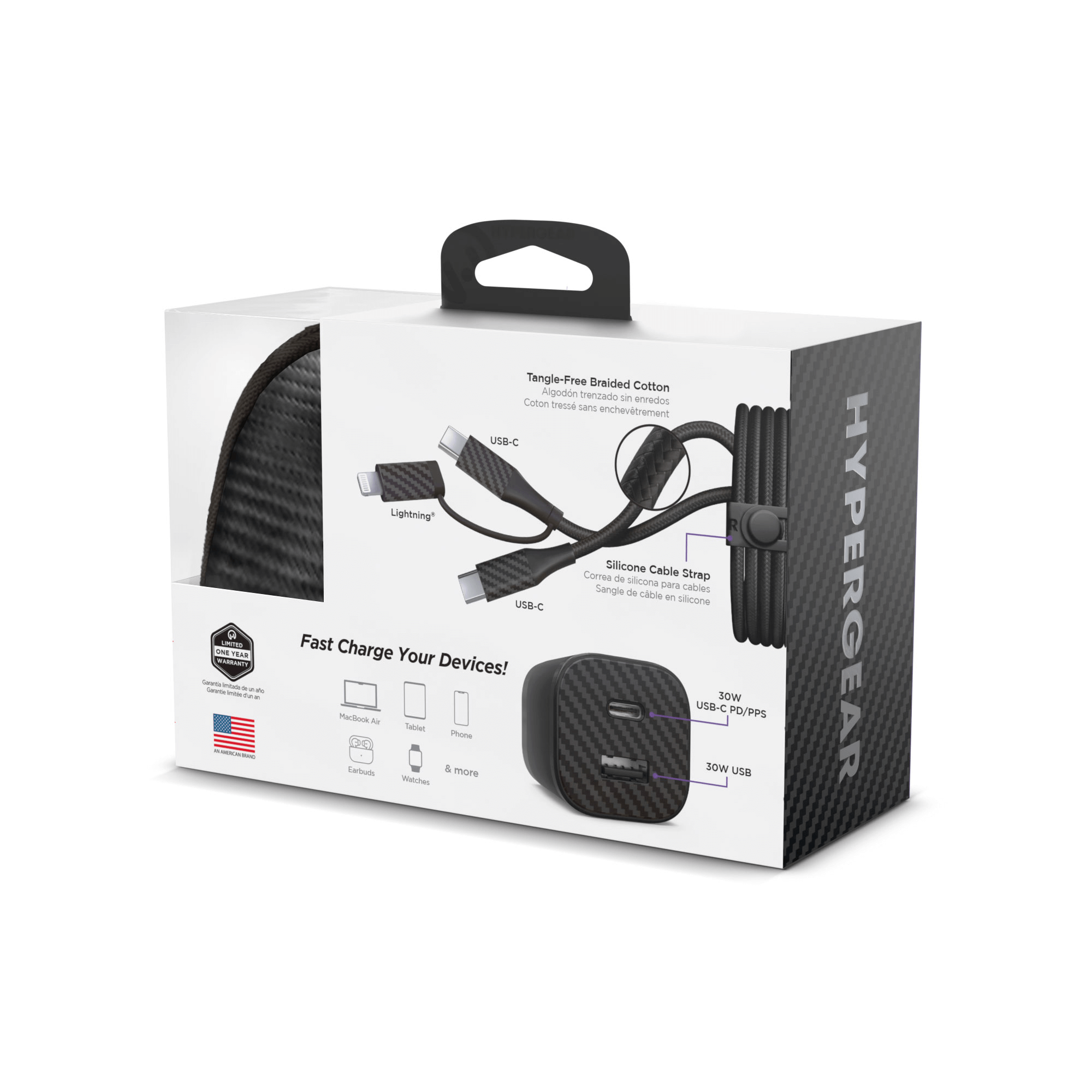 HyperGear TECHcessories 30W USB-C PD Charging Kit with Travel Pouch