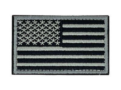 Tactical USA Flag Patch with Detachable Backing