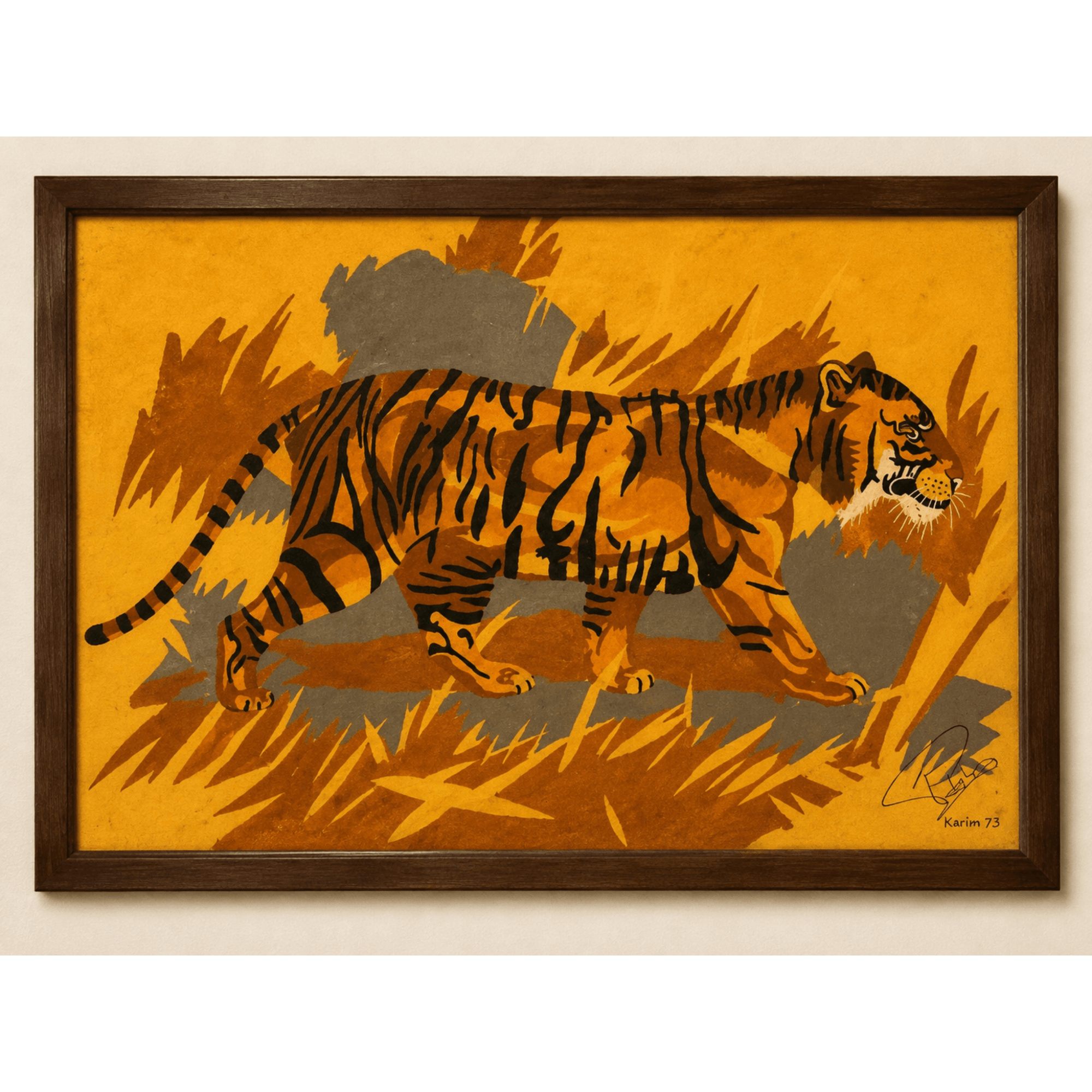 PimsArt Tiger on the Move Weekender Bag From Original Painting