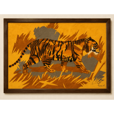 PimsArt Tiger on the Move Weekender Bag From Original Painting
