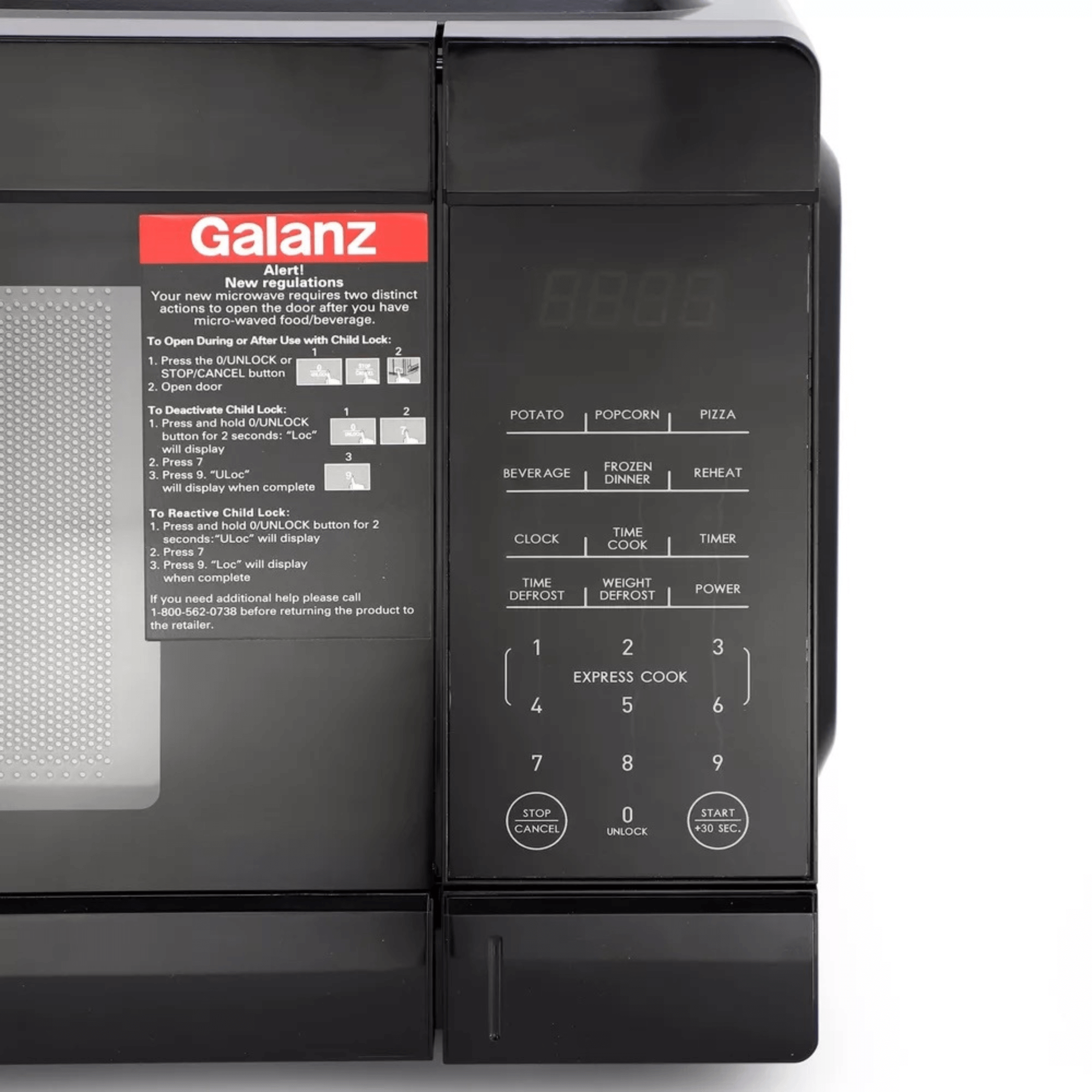 Galanz 1.1 Cu Ft. 1000 Watt Counter Top Microwave Oven