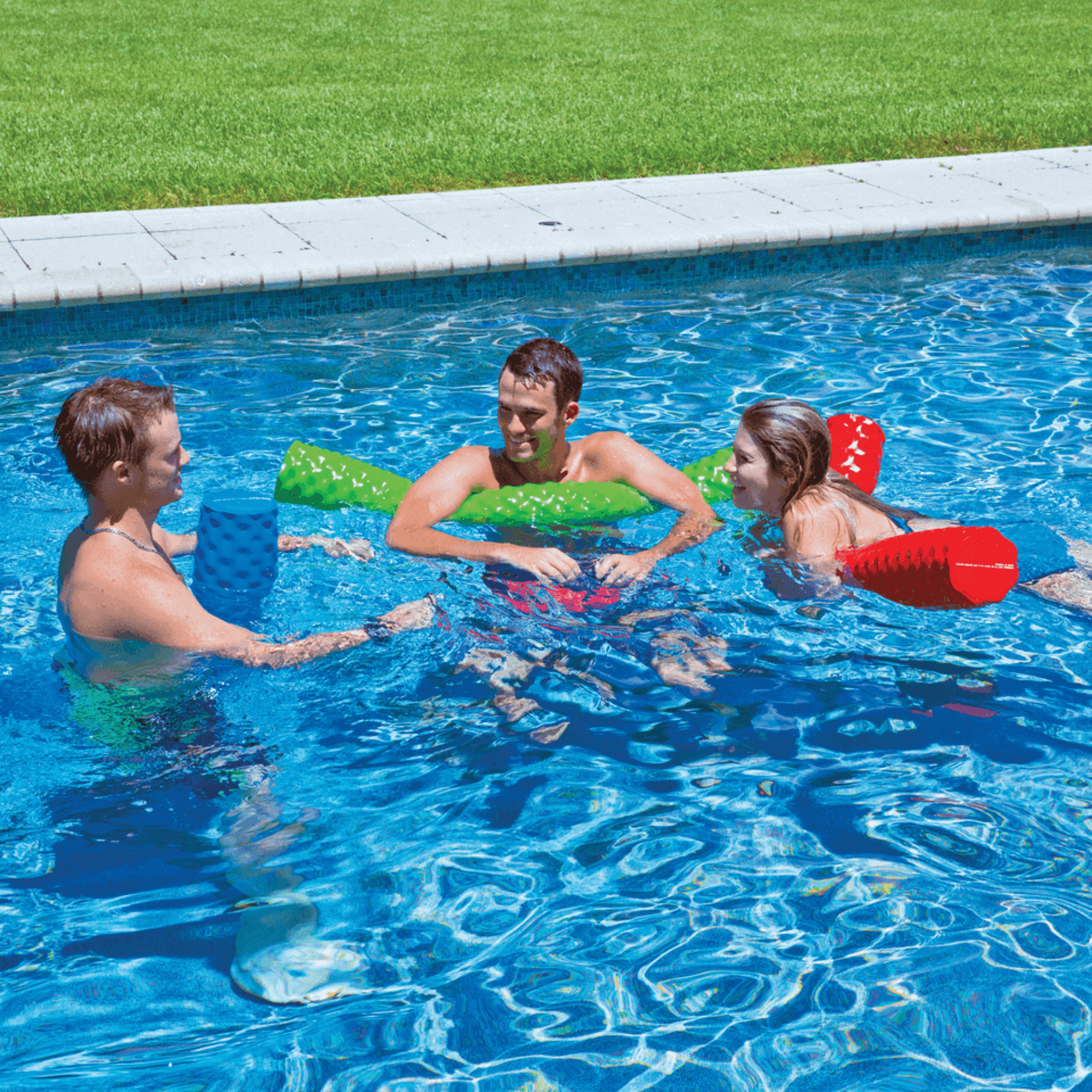 Wow Watersports WOW Dipped Foam Pool Noodle, Salt water and Pool Chemical Safe - Blue