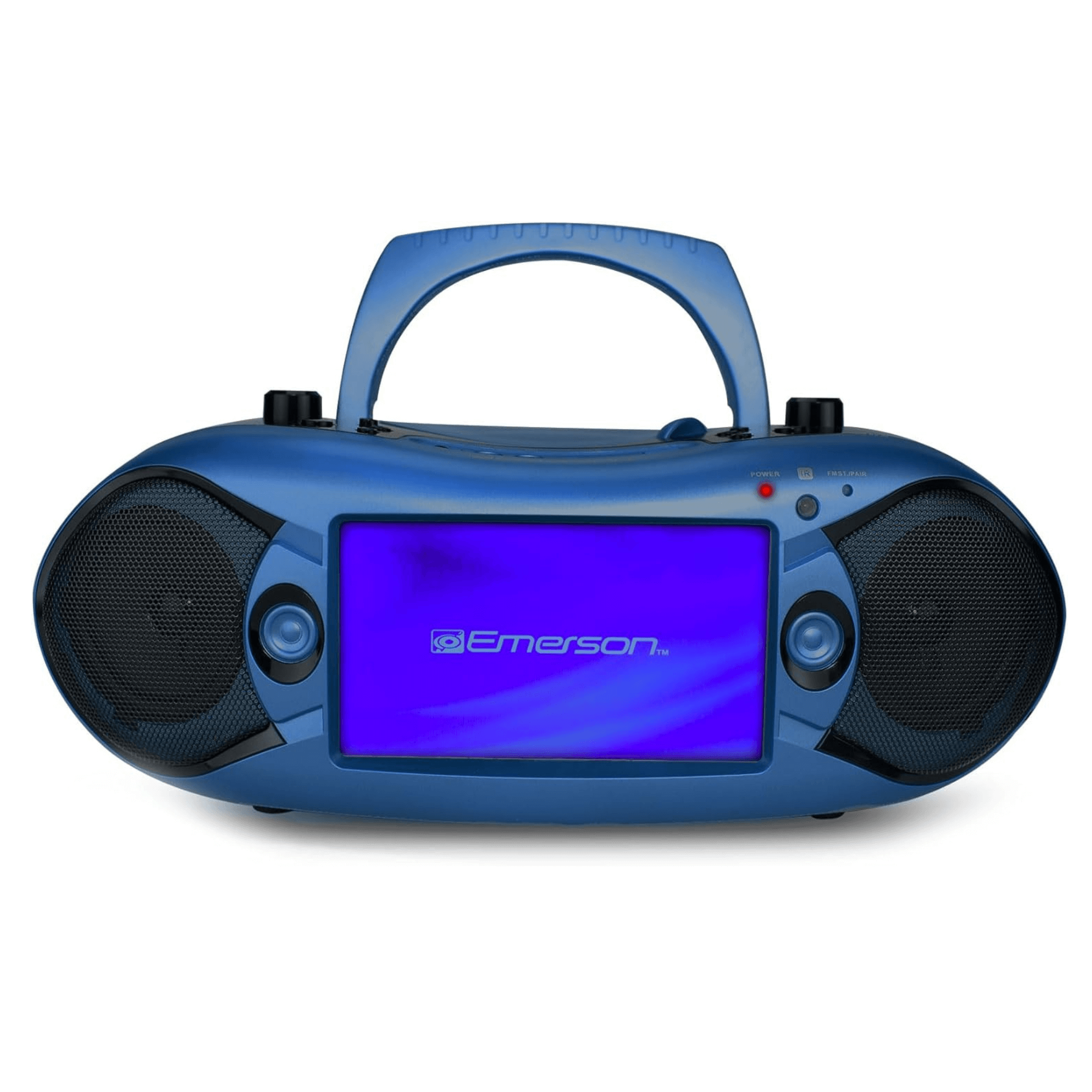 Emerson 7" Bluetooth DVD Boombox w AMFM Radio, Stereo Speakers & Multi-Media