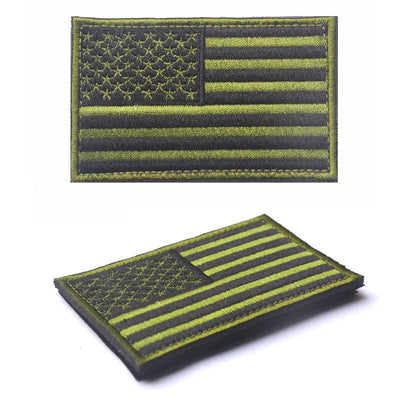 Tactical USA Flag Patch with Detachable Backing