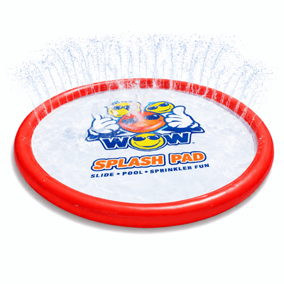 WOW Watersports Splash Pad 10' w Built-In Adjustable Sprinkler System and Thick PVC