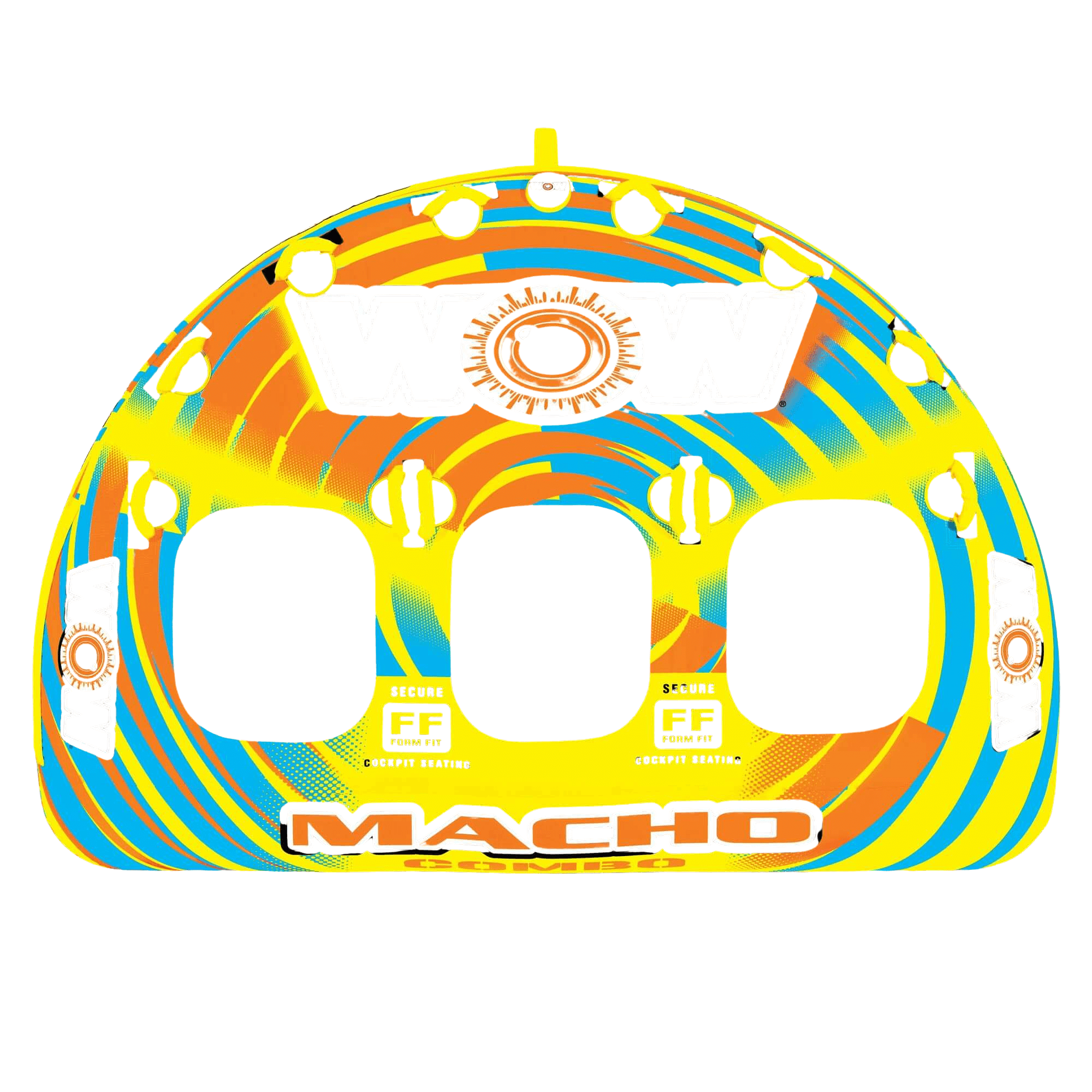 WOW Watersports Macho Multiple Riding Positions Tube for Up to 3 People