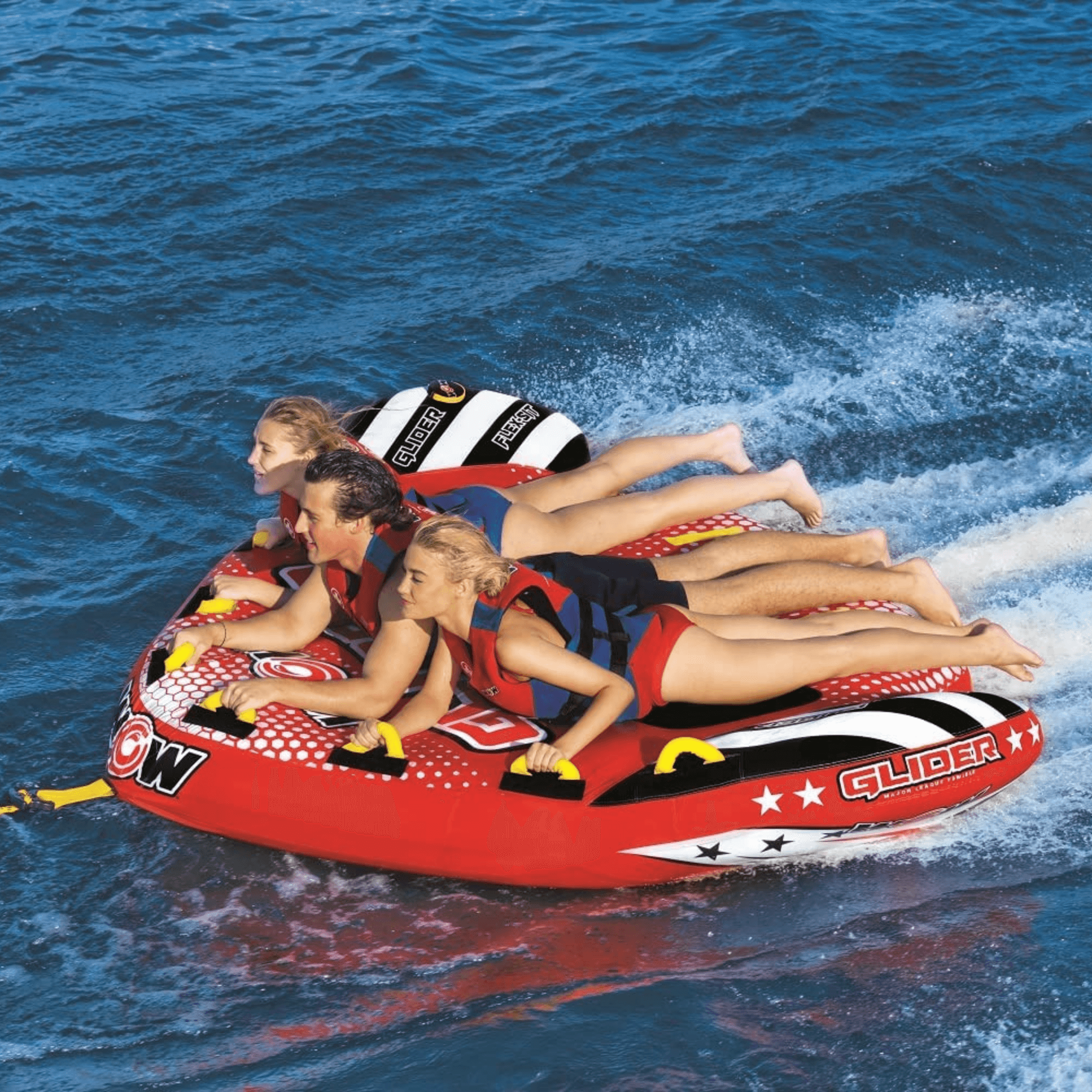 WOW Watersports Glider 3 Person 3P Towable with Flex Seating