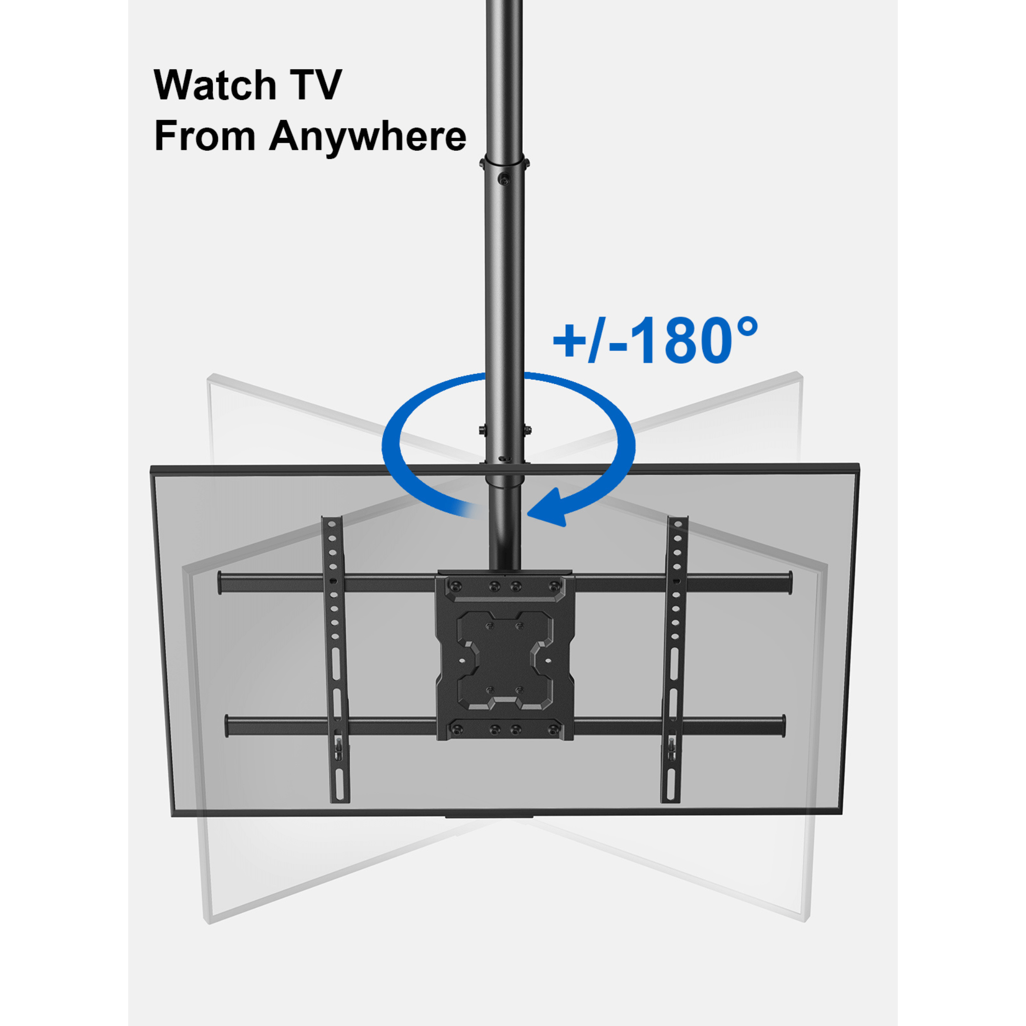 ErgoAV Ceiling Mount for TVs 43" to 75"