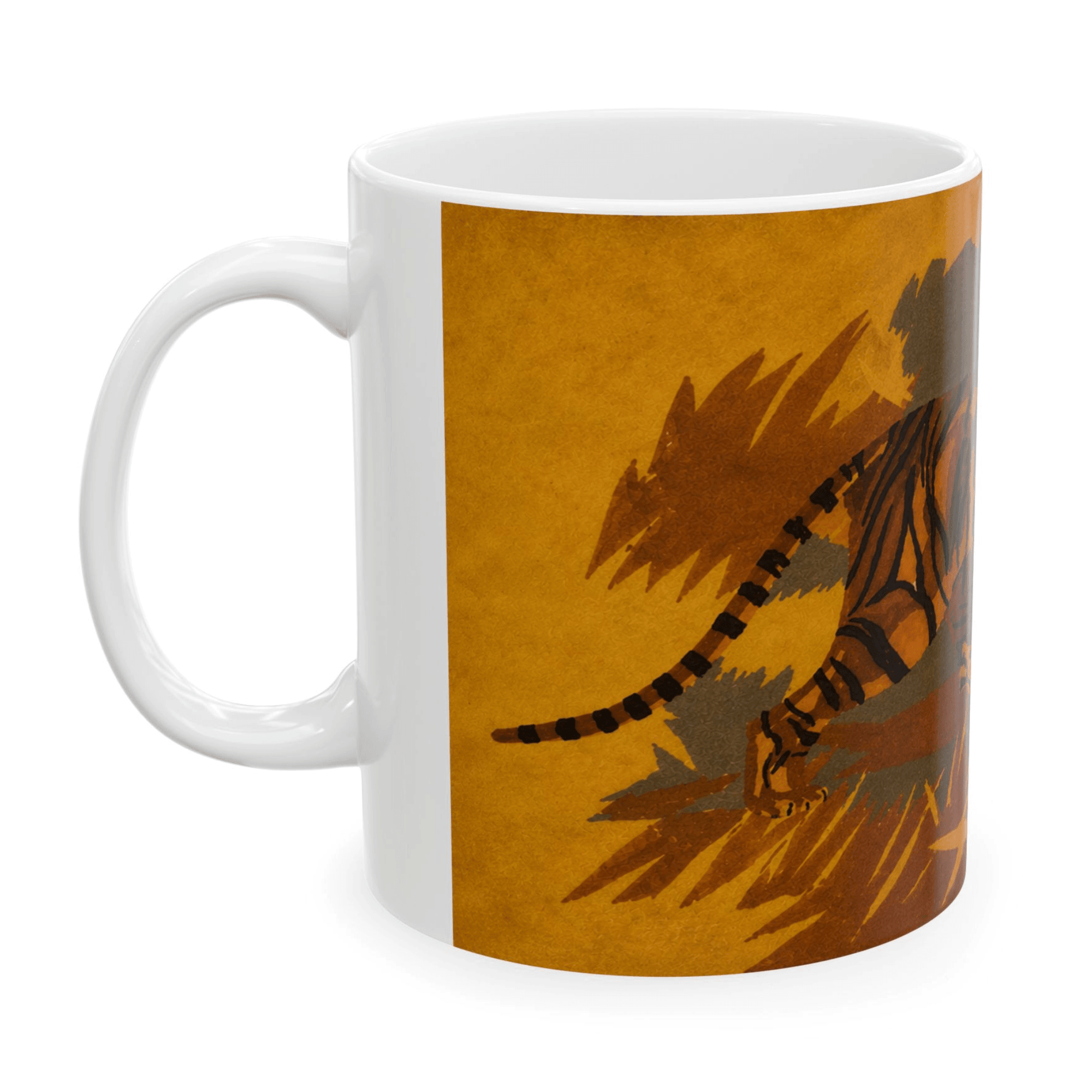 PimsArt Majestic Tiger Illustration Mug From Original Painting