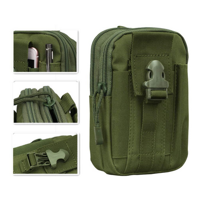 Tactical MOLLE Military Pouch Waist Bag for Hiking, Running and Outdoor Activities